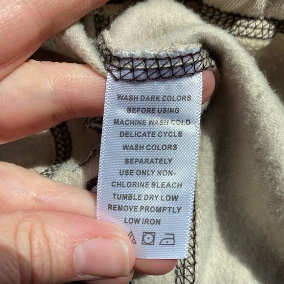 All American Comfort Tan Elastic Waist BOHO Cottagecore Casual Sweatpants 1X - Picture 8 of 8